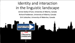 Identity and Interaction in the Linguistic Landscape slide